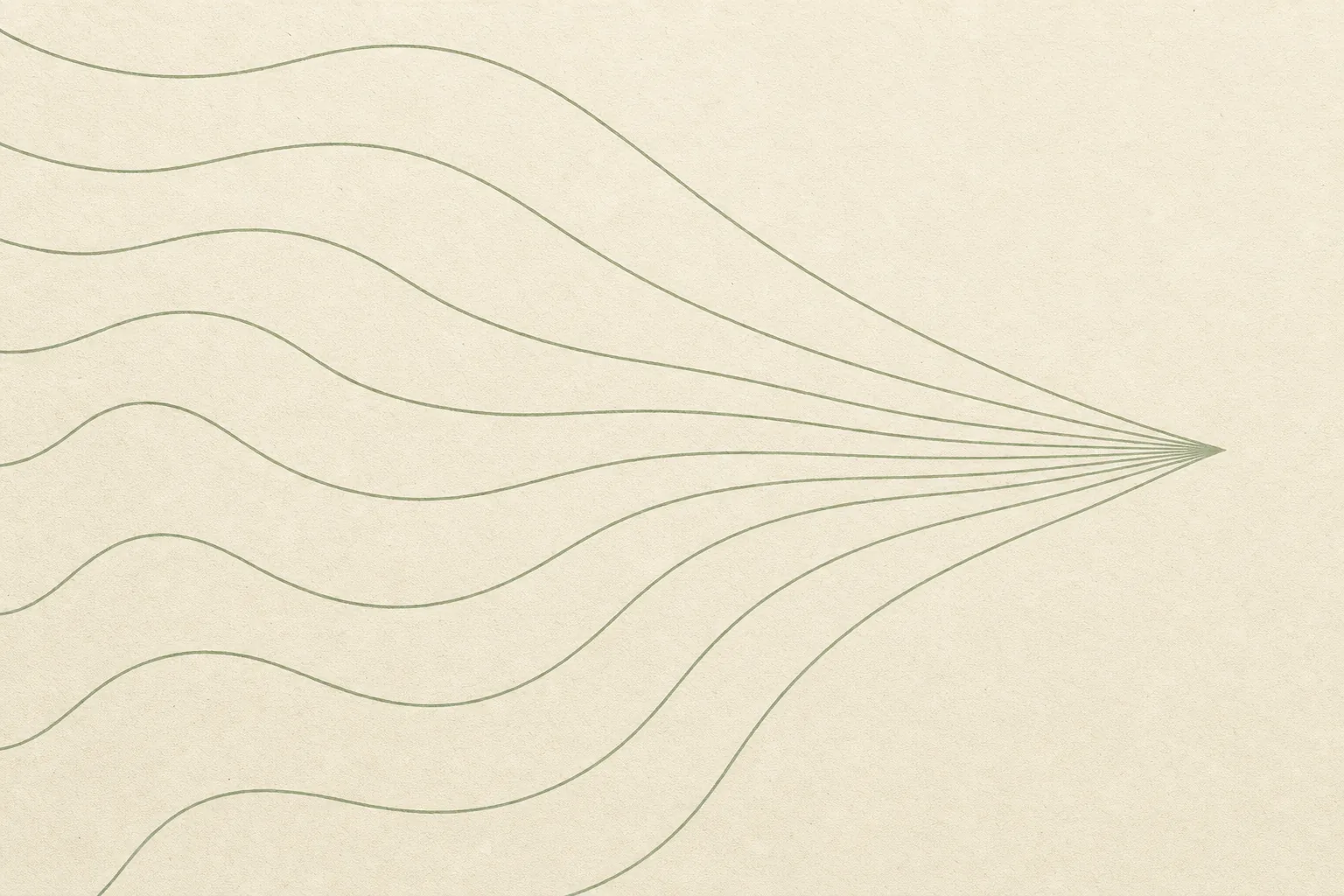 Abstract contour lines converging